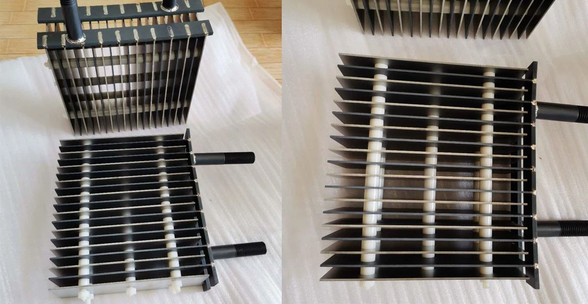Ruthenium iridium titanium anode